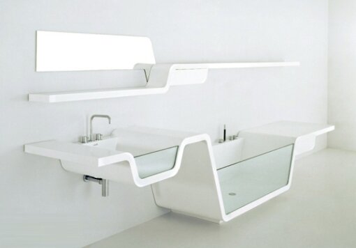 Ebb bathtub sink shelf 1