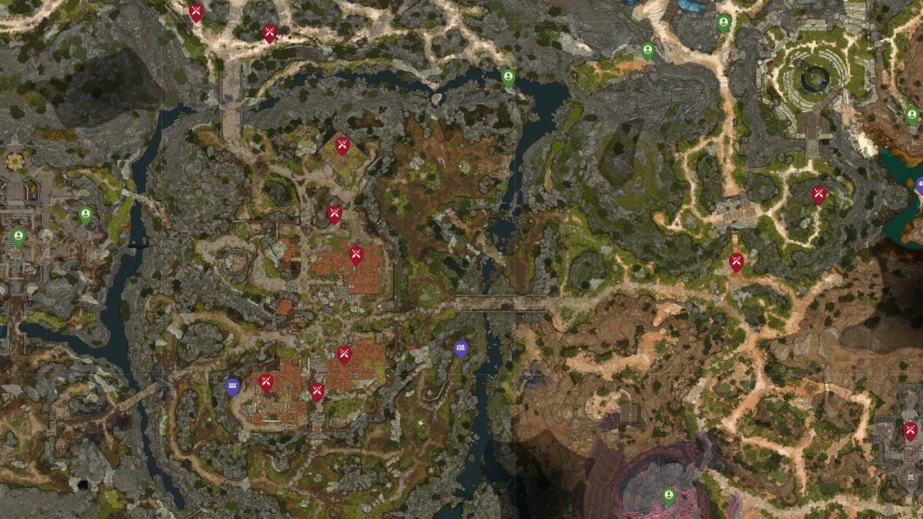 Baldur's Gate 3 Interactive Map and Locations for Act 1