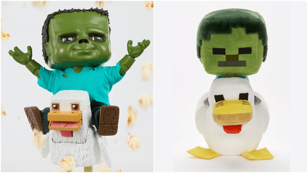 You Can Now Pre-Order Your Very Own A Minecraft Movie Chicken Jockey Action Figure and Plush | SDCC 2025