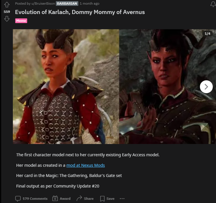 Baldur's Gate 3 Players Thrilled by How Much Karlach Has Changed Since Early Access