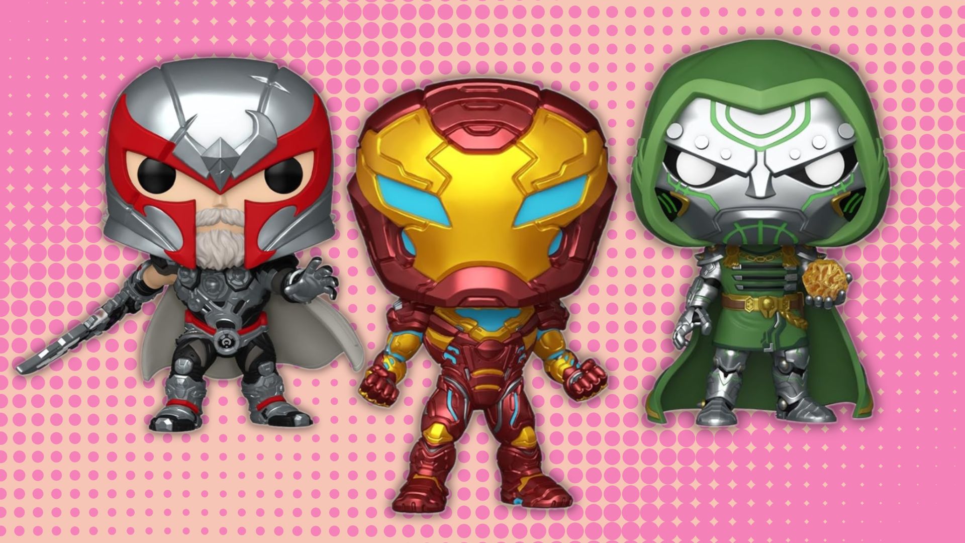 Marvel Rivals Funko Pops of Magneto, Doctor Doom, and Iron Man Are Now Up for Preorder