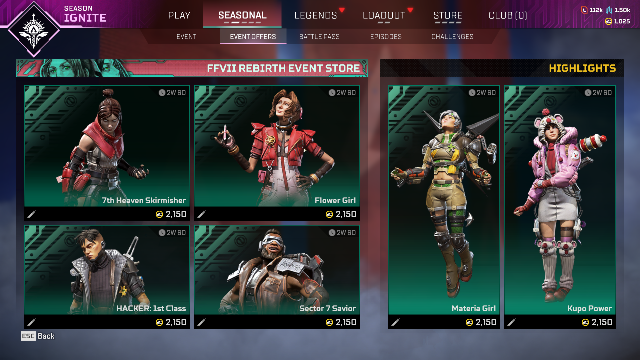 New Apex Legends and Final Fantasy Crossover Event Stuns Fans With $290 Microtransactions