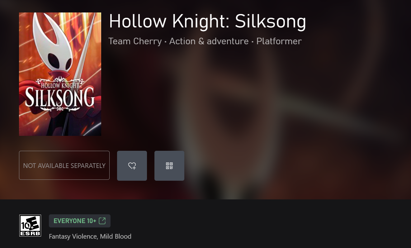 Hollow Knight: Silksong Got an Xbox Store Page on April Fools Day and Fans Don't Know How to Feel