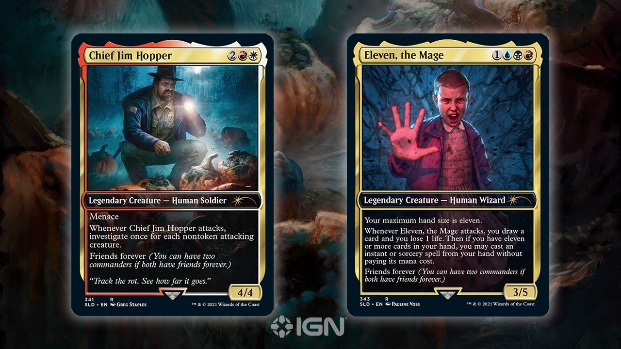 Exclusive: Stranger Things’ Hopper and Eleven Magic: The Gathering Cards Revealed