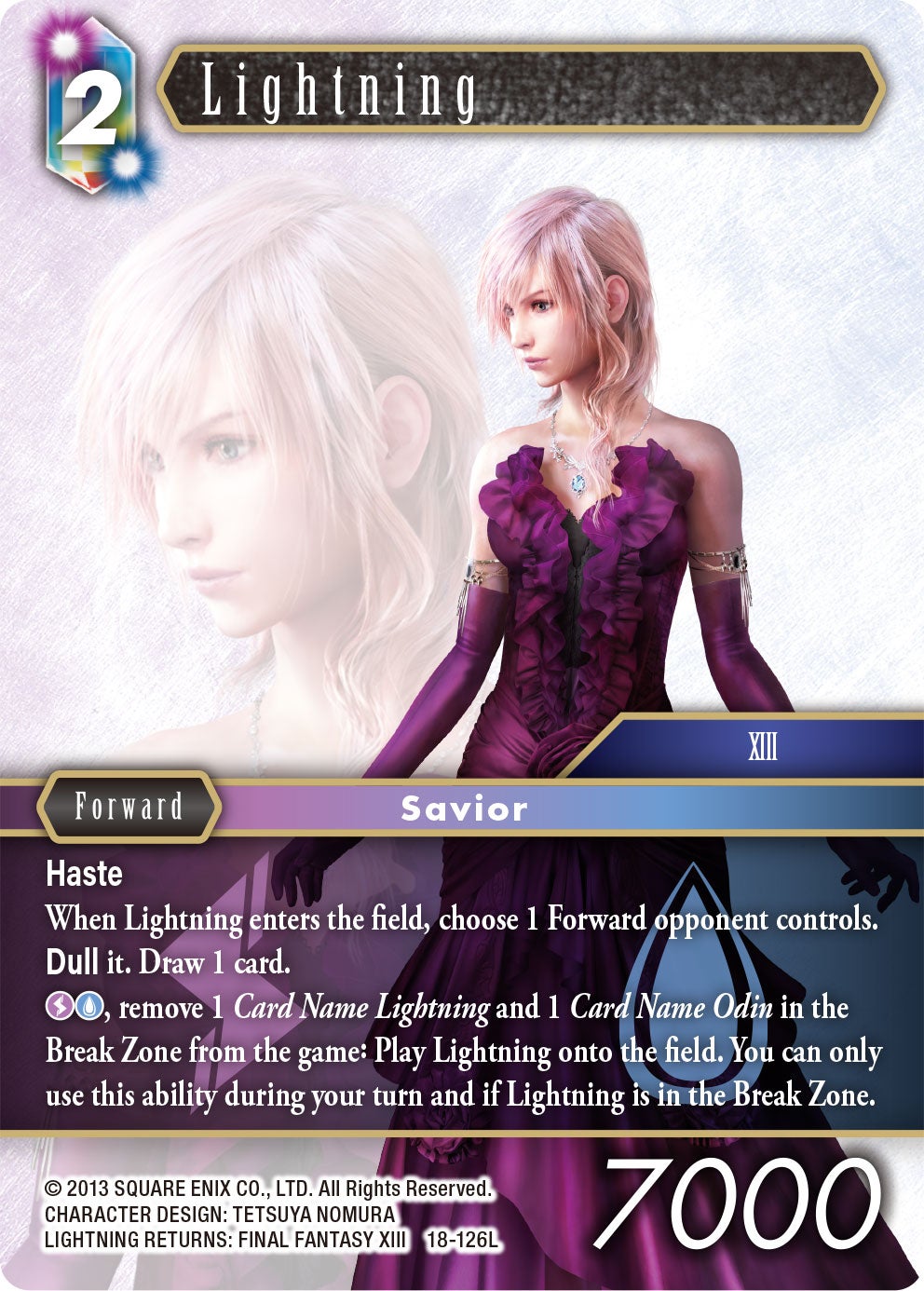 Exclusive: Check Out This Beautiful New Lightning Card in the Final Fantasy TCG